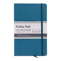 Pukka Signature Lined Soft Cover Notebook Teal 130mm x 210mm 192 Pages 80gsm Pukka Signature Lined Soft Cover Notebook Teal 130mm x 210mm 192 Pages 80gsm