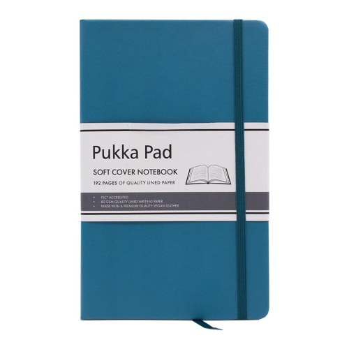 Pukka Signature Lined Soft Cover Notebook Teal 130mm x 210mm 192 Pages 80gsm Pukka Signature Lined Soft Cover Notebook Teal 130mm x 210mm 192 Pages 80gsm