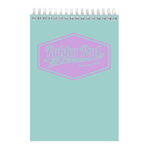 Pukka Pastel Reporters Notepad Teal 76mm x 127mm 80gsm 100 Pages