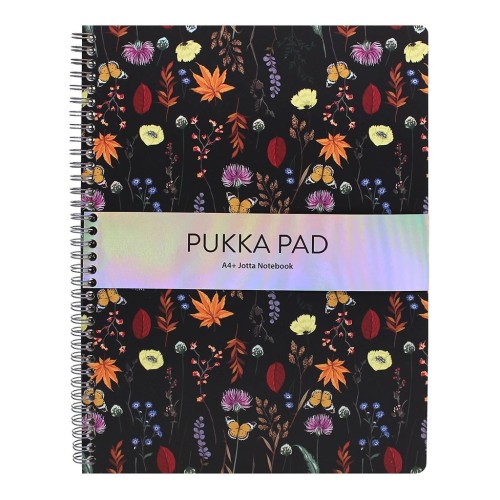 Pukka Bloom Jotta Pad Black 160 Pages 235mm x 297mm 80gsm Pukka Bloom Jotta Pad Black 160 Pages 235mm x 297mm 80gsm