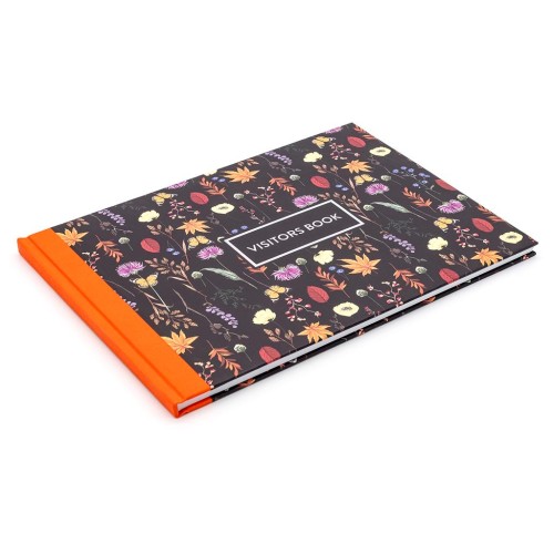 Pukka Bloom Visitors Book Black 210mm x 297mm (A4) 96 Pages 120 gsm Pukka Bloom Visitors Book Black 210mm x 297mm (A4) 96 Pages 120 gsm