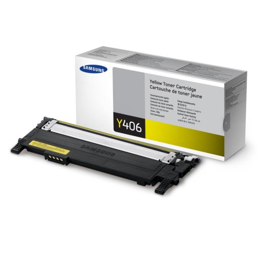 Samsung CLT-Y406S Yellow Toner - SLC410 CLP365 CLX3305 - Genuine