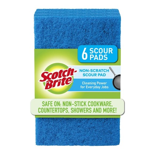 6-Pack Scotch-Brite Non-Scratch Scouring Pad 6-Pack Scotch-Brite Non-Scratch Scouring Pad