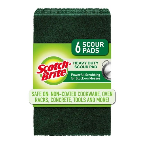 6-Pack Scotch-Brite Heavy Duty Scouring Pad 6-Pack Scotch-Brite Heavy Duty Scouring Pad