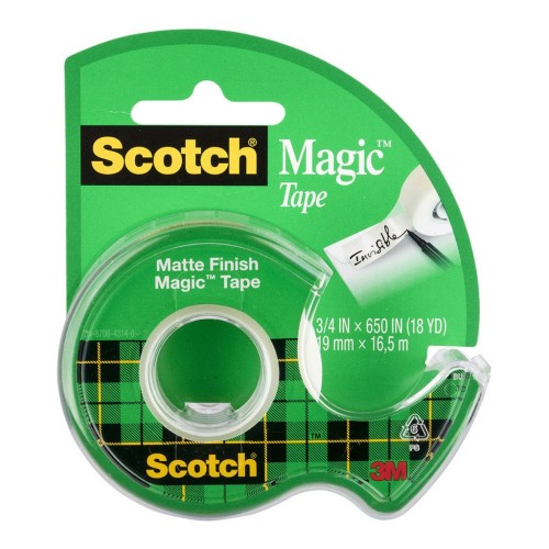 Scotch Magic Tape Dispenser 122 19mm x 16.5m Scotch Magic Tape Dispenser 122 19mm x 16.5m