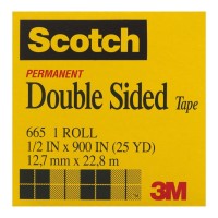 Scotch Double Sided Tape 665 12.7mm x 23m Scotch Double Sided Tape 665 12.7mm x 23m