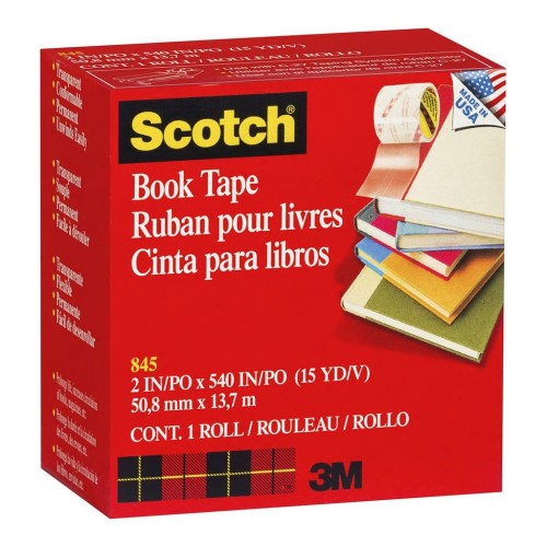 Scotch Tape Book Repair 845 50mm x 13.7m Transparent Scotch Tape Book Repair 845 50mm x 13.7m Transparent