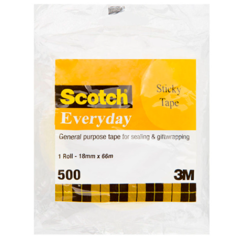 Scotch Everyday Tape 500 18mm x 66m Scotch Everyday Tape 500 18mm x 66m