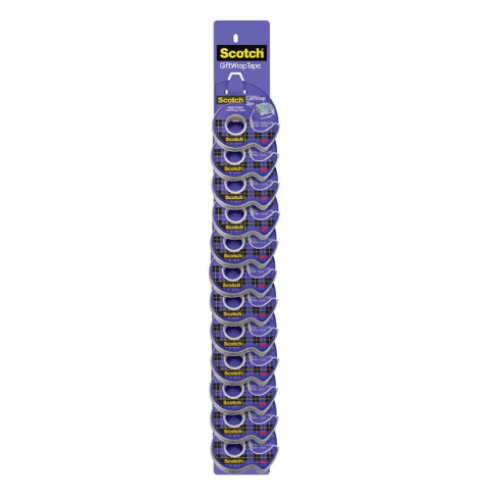 Scotch Gift Wrap Tape 15 19mm x 16.5m Clipstrip of 12 Rolls Scotch Gift Wrap Tape 15 19mm x 16.5m Clipstrip of 12 Rolls