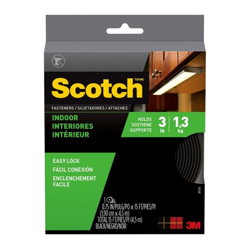 Scotch Fastener Indoor RF4720 19 mm x 4.57 m Black Scotch Fastener Indoor RF4720 19 mm x 4.57 m Black