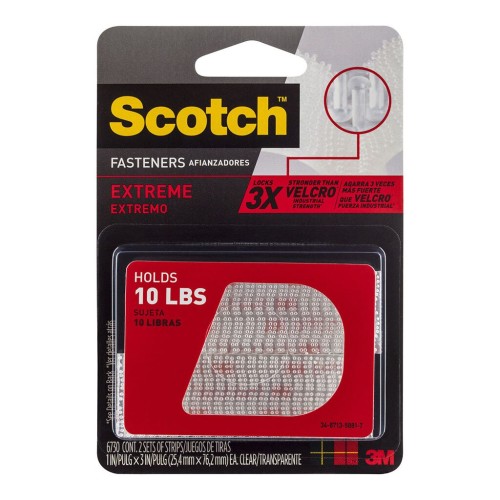 Scotch Fastener Extreme RF6730 Clear 25x76mm 2 pack Scotch Fastener Extreme RF6730 Clear 25x76mm 2 pack