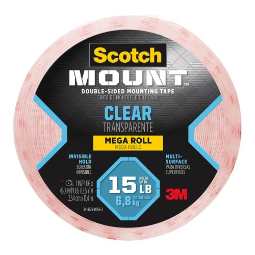Scotch Mounting Tape 410DC Clear 25mm x 11.4m Scotch Mounting Tape 410DC Clear 25mm x 11.4m