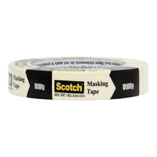 Scotch Utility Masking Tape 2010 Beige 24mm x 55m Scotch Utility Masking Tape 2010 Beige 24mm x 55m