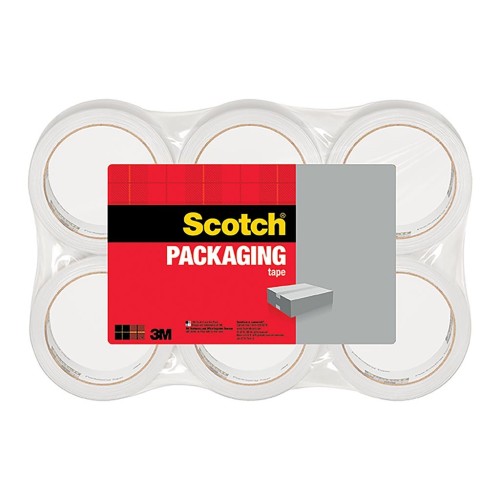 Scotch Packaging Tape 3350-OPP Clear 48mm x 50m, Pack of 6