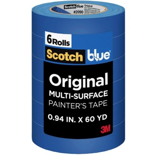 6-Pack ScotchBlue Painter's Tape 2090-24P6 Original 24mm x 55m 6-Pack ScotchBlue Painter's Tape 2090-24P6 Original 24mm x 55m