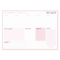Pukka Carpe Diem Weekly Planner Pad Ballerina Pink