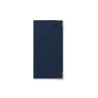 Letts of London Diary Connoisseur Slim Week to View English Blue 2026