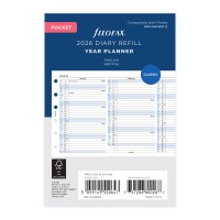 Filofax Refill Classic Year Planner Vertical Pocket 2026