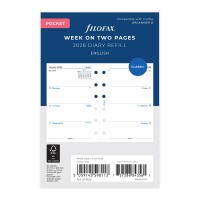 Filofax Refill Classic Week To View Pocket 2026