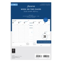 Filofax Refill Classic Week To View With Appointments A5 2026