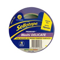 Sellotape Washi Premium+ Delicate Purple 18mm x 50m