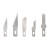 Fiskars Standard Blade Assortment Set (2 No.11,1 No.10, 1 No.16, 1 No.17)  ? 5 Pack