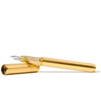FWP Fountain Pen Aluminium Carousel Plaited Gold Tress Medium