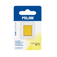 Milan Watercolour Paint Half Pan Refill Tropical Yellow Milan Watercolour Paint Half Pan Refill Tropical Yellow