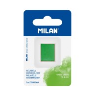 Milan Watercolour Paint Half Pan Refill Grass Green Milan Watercolour Paint Half Pan Refill Grass Green