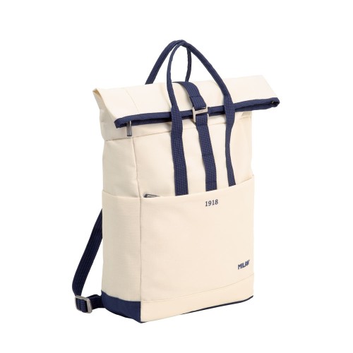 Milan Urban Backpack Top Roll Closure 10L 1918 Series Beige Milan Urban Backpack Top Roll Closure 10L 1918 Series Beige