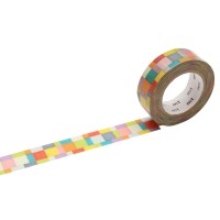 MT Washi Tape 15mm x 7m Mosaic Bright