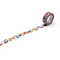 MT Washi Tape 15mm x 7m Lisa Larson Colorful Dog