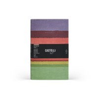 Castelli Notebook Stripes Mid Ruled Peach