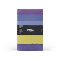 Castelli Notebook Stripes Mid Ruled Blueberry