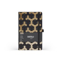 Castelli Notebook Gold Pocket Ruled Nest