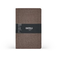 Castelli Notebook Harris Mid Ruled Coffee Brown
