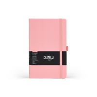 Castelli Notebook All Colour Mid Ruled Pink