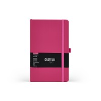 Castelli Notebook All Colour Mid Ruled Fuchsia