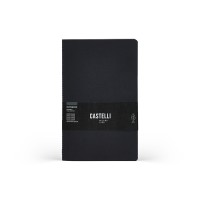 Castelli Quaderno Stitched Carapace Mid Ruled Midnight