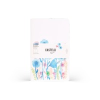 Castelli Quaderno Stitched Aquarello Mid Plain Wind Flowers