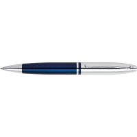 Cross Calais Chrome and Blue Lacquer Ballpoint