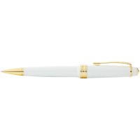 Cross Bailey Light Polished White Resin and Gold Tone Ballpoint