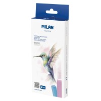Milan Soft Pastels 12 Pack Metallic Colours