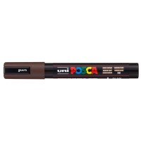 Uni Posca Marker 1.8-2.5mm Med Bullet Dark Brown PC-5M
