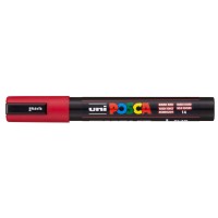Uni Posca Marker 1.8-2.5mm Med Bullet Dark Red PC-5M