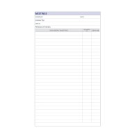 Debden Compendium Meetings Writing Pad Refill 2 Pack