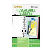Debden Dayplanner Desk Resealable Sleeves Refill 2 Pack