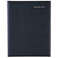 Debden Corporate Visitors Book 220x280mm Wiro PVC Black