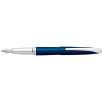 Cross ATX Translucent Blue Lacquer Fine Nib Fountain Pen