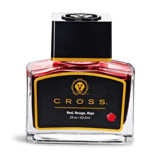 Cross Fountain Pen Ink Bottle 62.5 ml Red Cross Fountain Pen Ink Bottle 62.5 ml Red